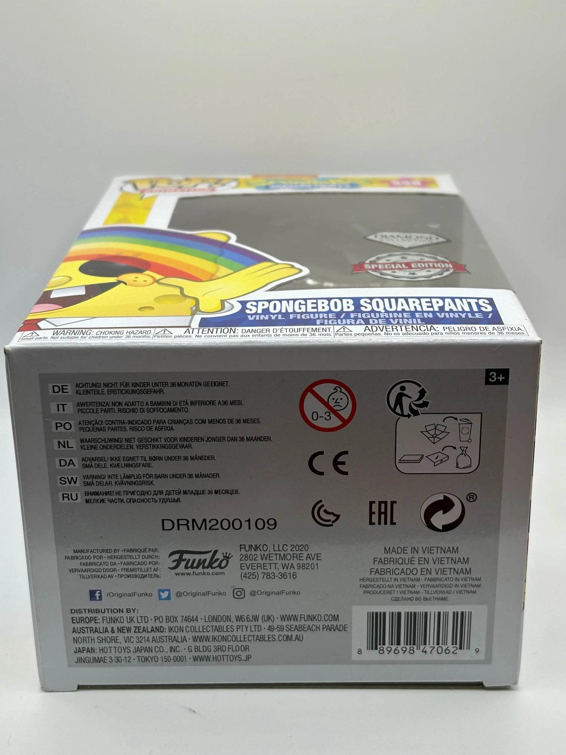 Funko POP! Animation Spongebob #558 Spongebob Diamond Special Edition FRENLY BRICKS - Open 7 Days