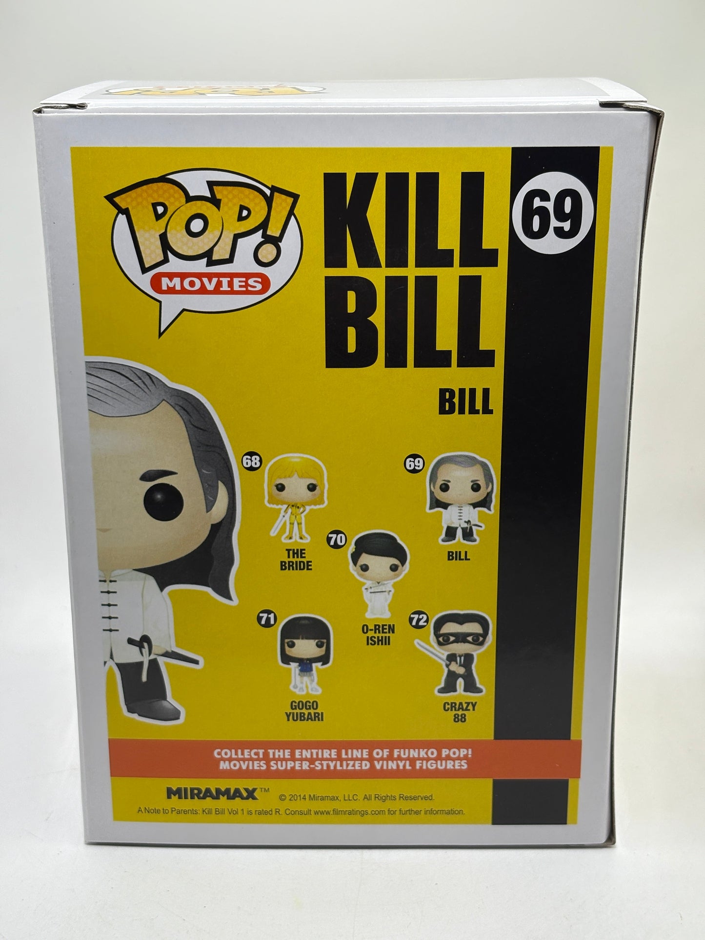 Funko POP! Movies Kill Bill #69 Bill Vinyl Figure 2014 FRENLY BRICKS - Open 7 Days