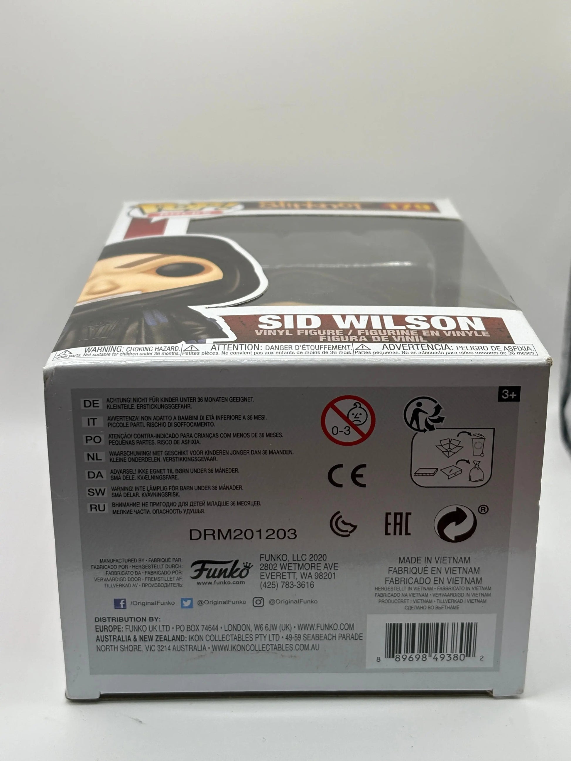 Funko POP! Rocks Slipknot #179 Sid Wilson Vinyl Figure FRENLY BRICKS - Open 7 Days