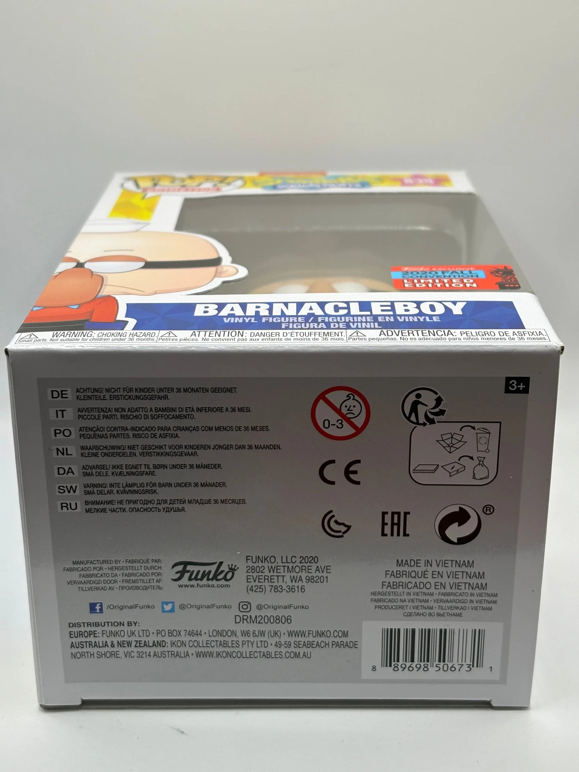 Funko POP! Animation Spongebob #835 Barnacleboy 2020 Fall Convention FRENLY BRICKS - Open 7 Days