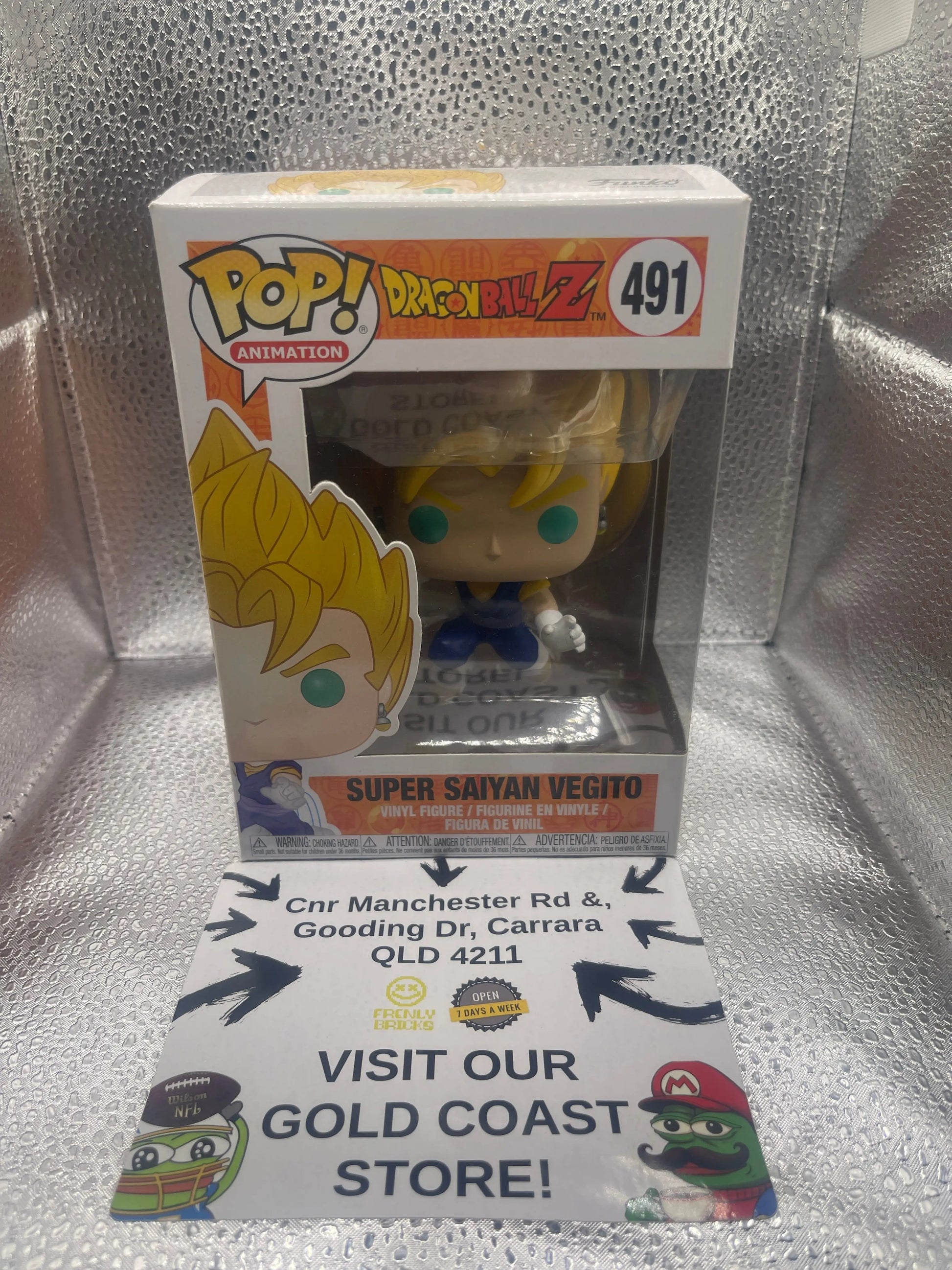 Funko Pop: Dragon Ball Z - Super Saiyan Vegito #491 FRENLY BRICKS - Open 7 Days