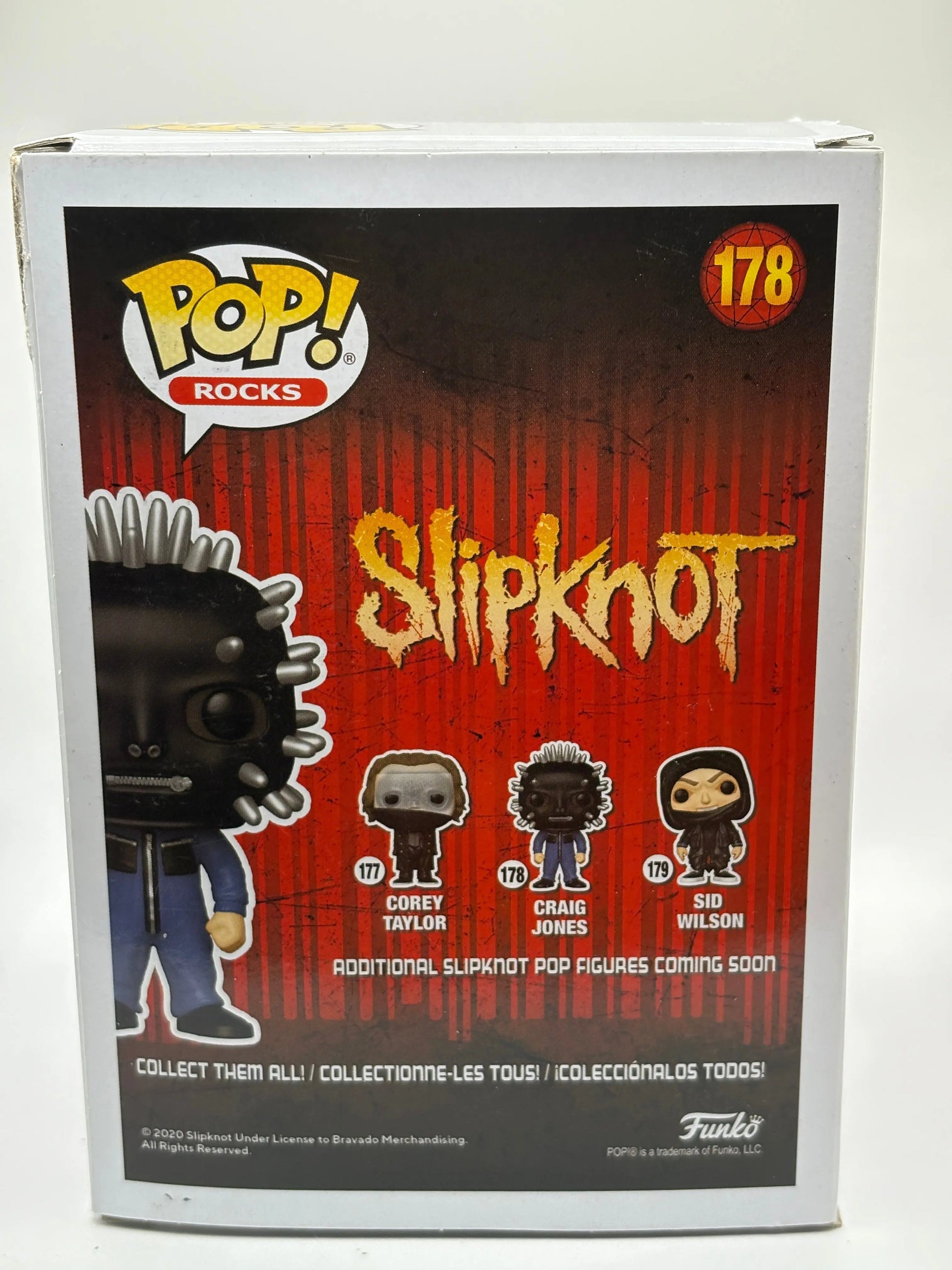Funko POP! Rocks Slipknot #178 Craig Jones Vinyl Figure FRENLY BRICKS - Open 7 Days