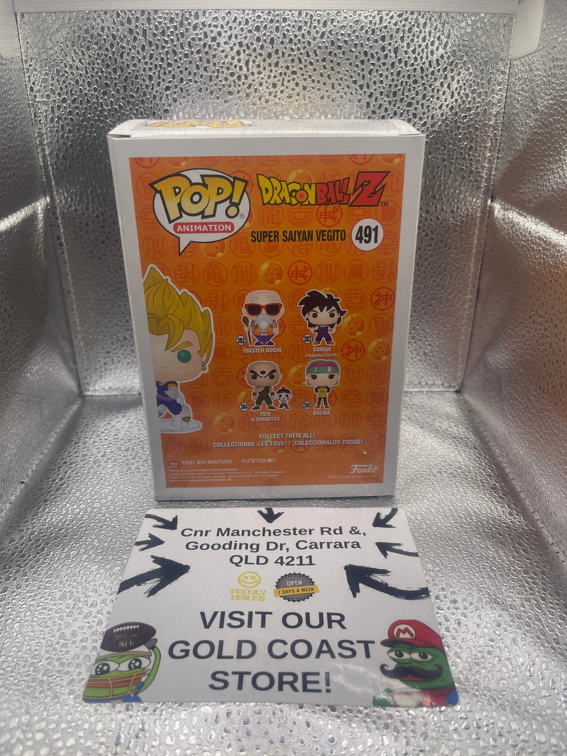 Funko Pop: Dragon Ball Z - Super Saiyan Vegito #491 FRENLY BRICKS - Open 7 Days