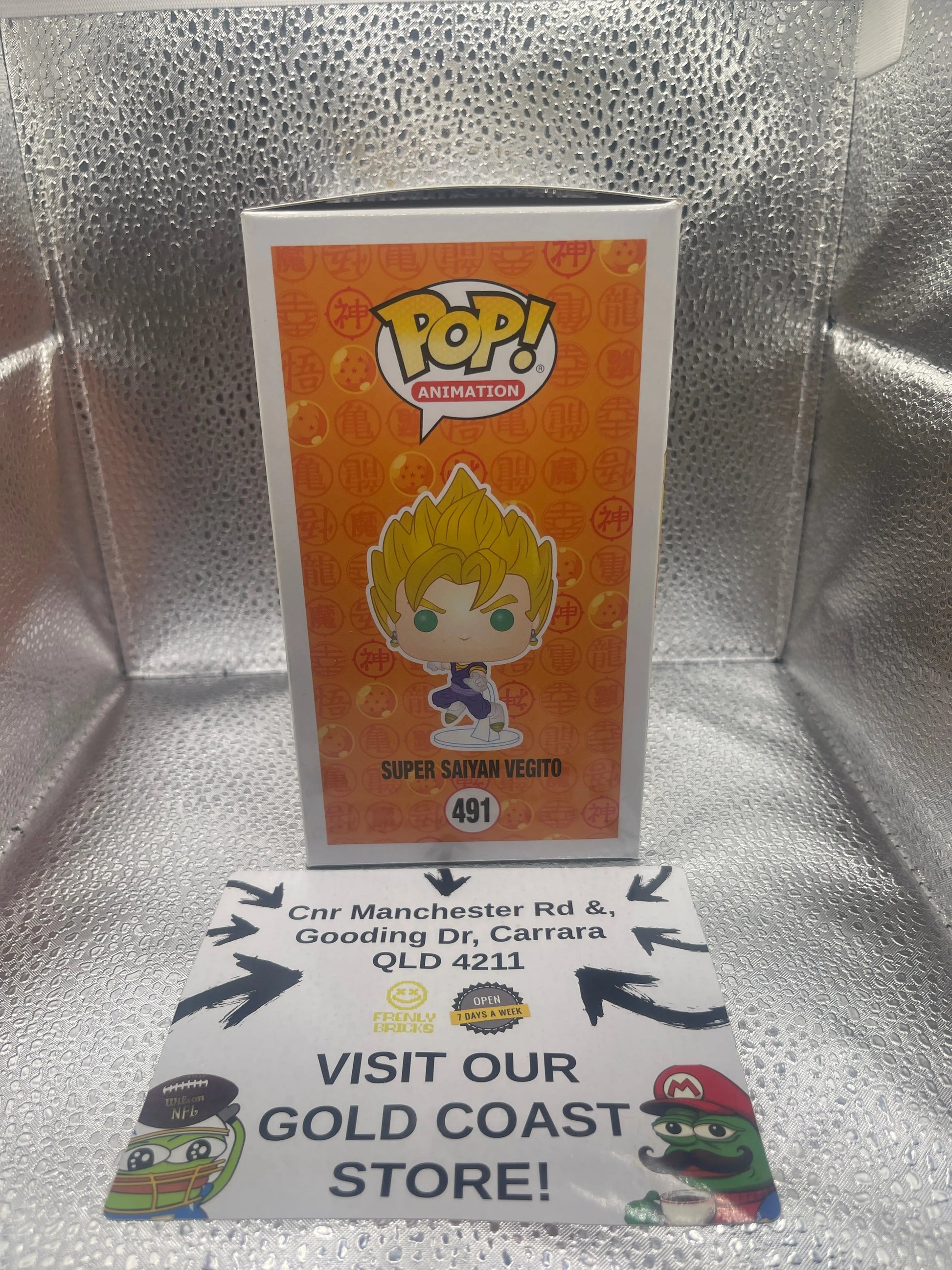 Funko Pop: Dragon Ball Z - Super Saiyan Vegito #491 FRENLY BRICKS - Open 7 Days