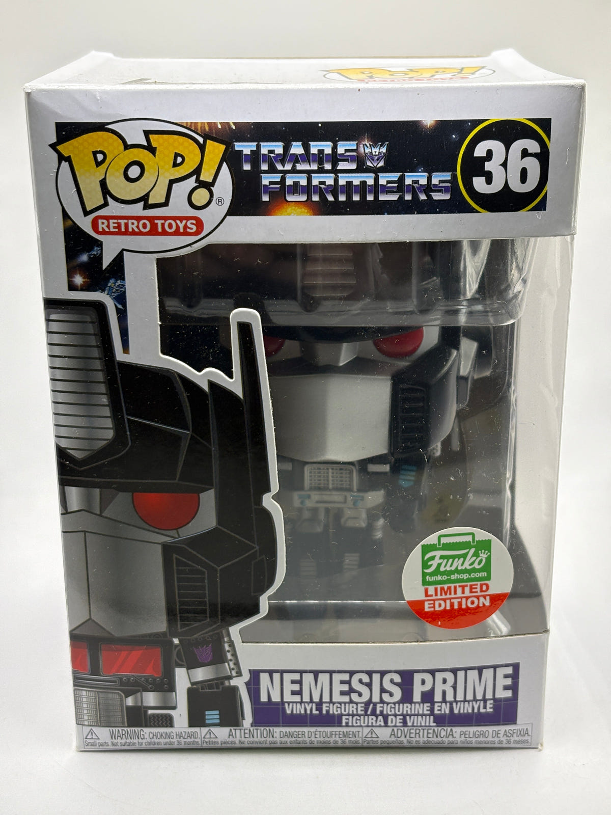 Funko POP! Retro Toys Transformers #36 Nemesis Prime Limited Edition image 1
