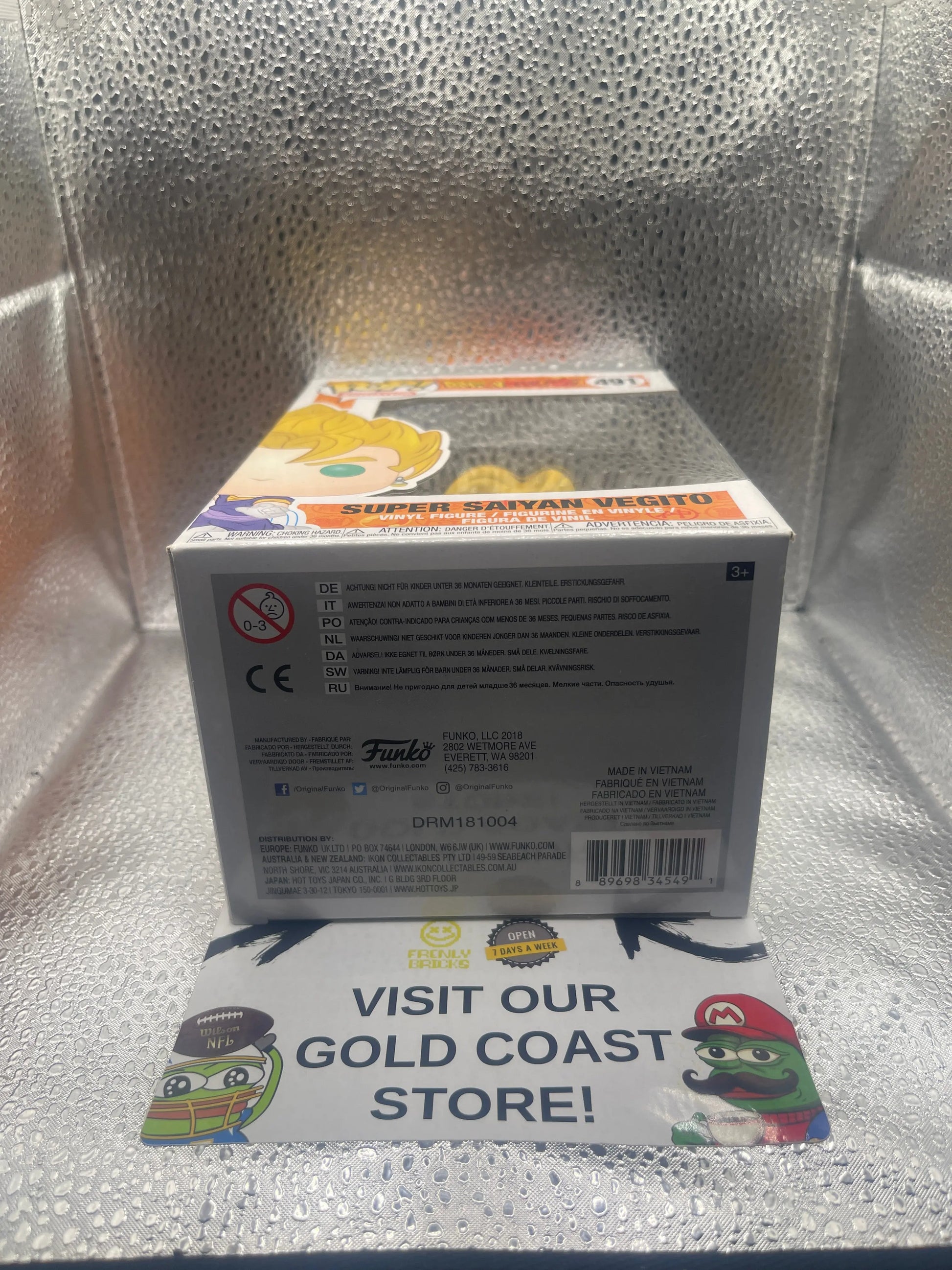 Funko Pop: Dragon Ball Z - Super Saiyan Vegito #491 FRENLY BRICKS - Open 7 Days