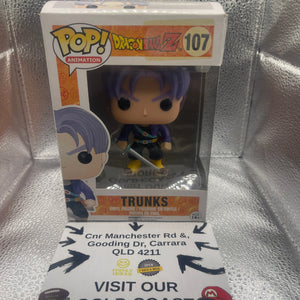 Funko POP! Animation Dragon Ball Z #107 Trunks *box damage* FRENLY BRICKS - Open 7 Days