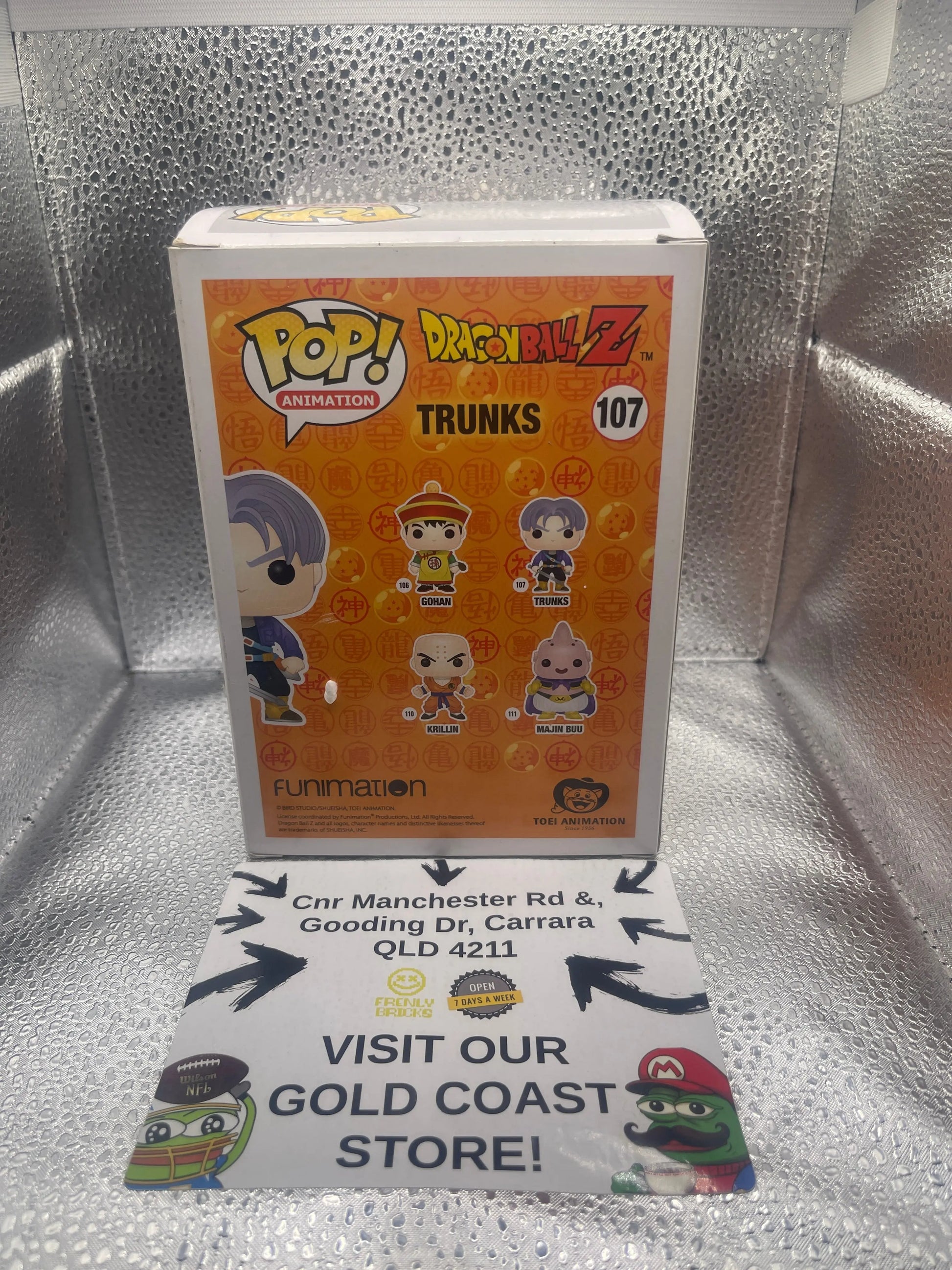 Funko POP! Animation Dragon Ball Z #107 Trunks *box damage* FRENLY BRICKS - Open 7 Days