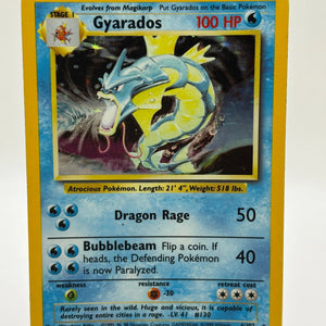 Pokemon Base Set 1999 - Gyarados 6/102 Holo MP FRENLY BRICKS - Open 7 Days