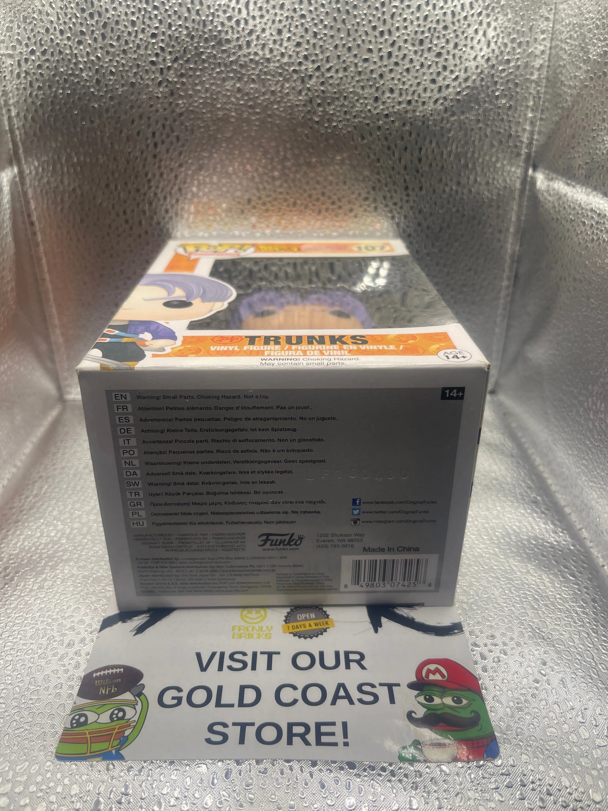 Funko POP! Animation Dragon Ball Z #107 Trunks *box damage* FRENLY BRICKS - Open 7 Days