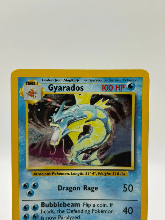 Pokemon Base Set 1999 - Gyarados 6/102 Holo MP FRENLY BRICKS - Open 7 Days