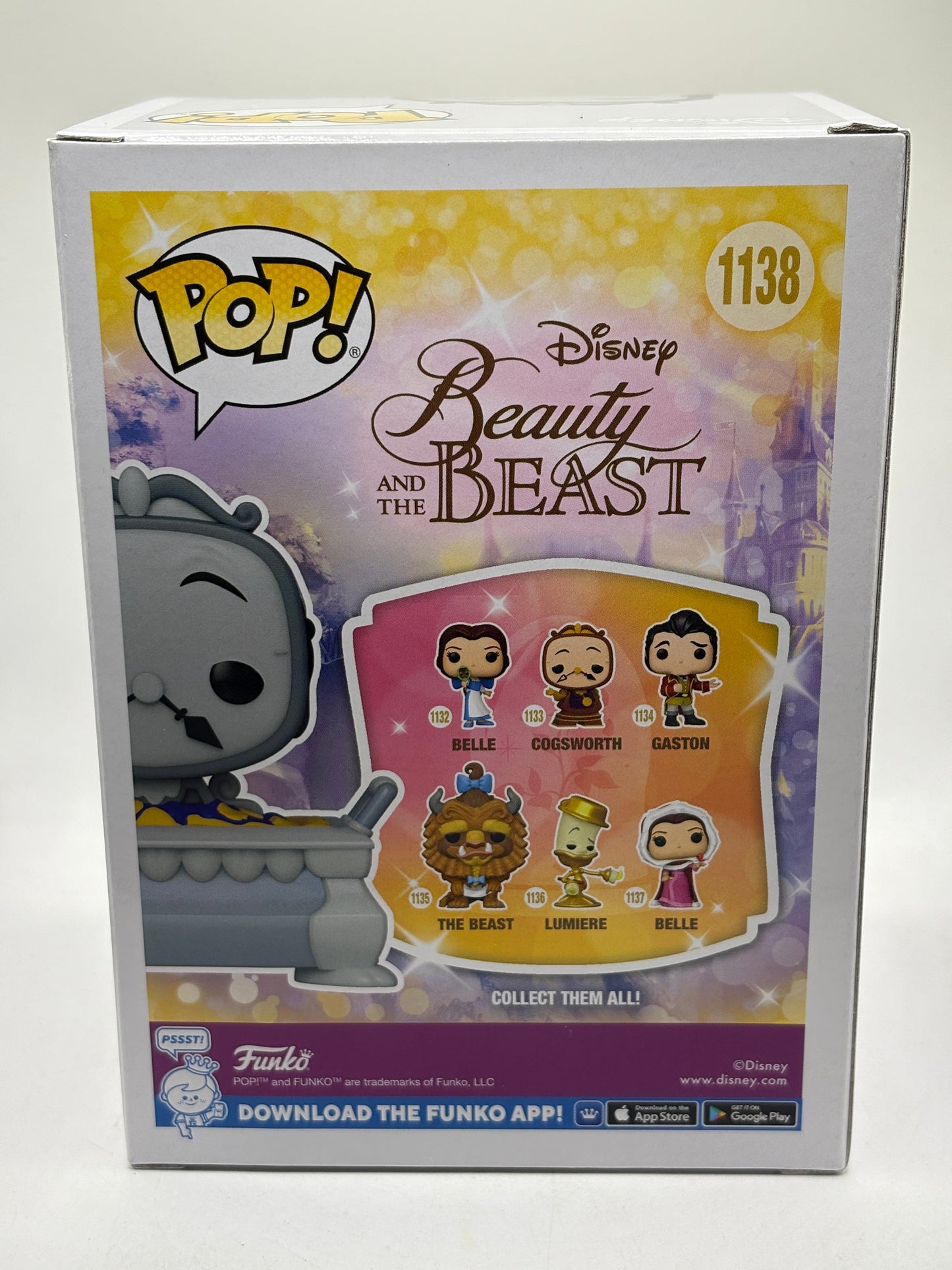 Funko POP! Beauty and the Beast #1138 Cogsworth Limited Chase FRENLY BRICKS - Open 7 Days