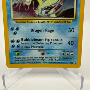 Pokemon Base Set 1999 - Gyarados 6/102 Holo MP FRENLY BRICKS - Open 7 Days