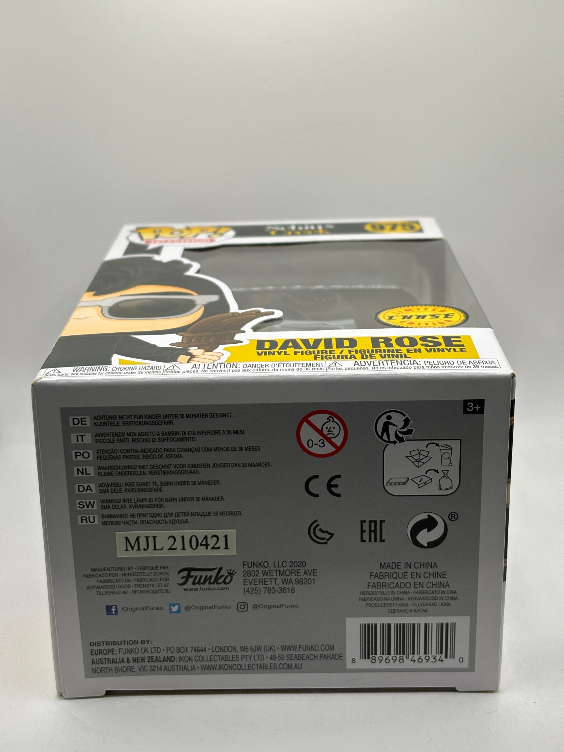 Funko POP! Television Schitts Creek #975 David Rose Limited Chase FRENLY BRICKS - Open 7 Days