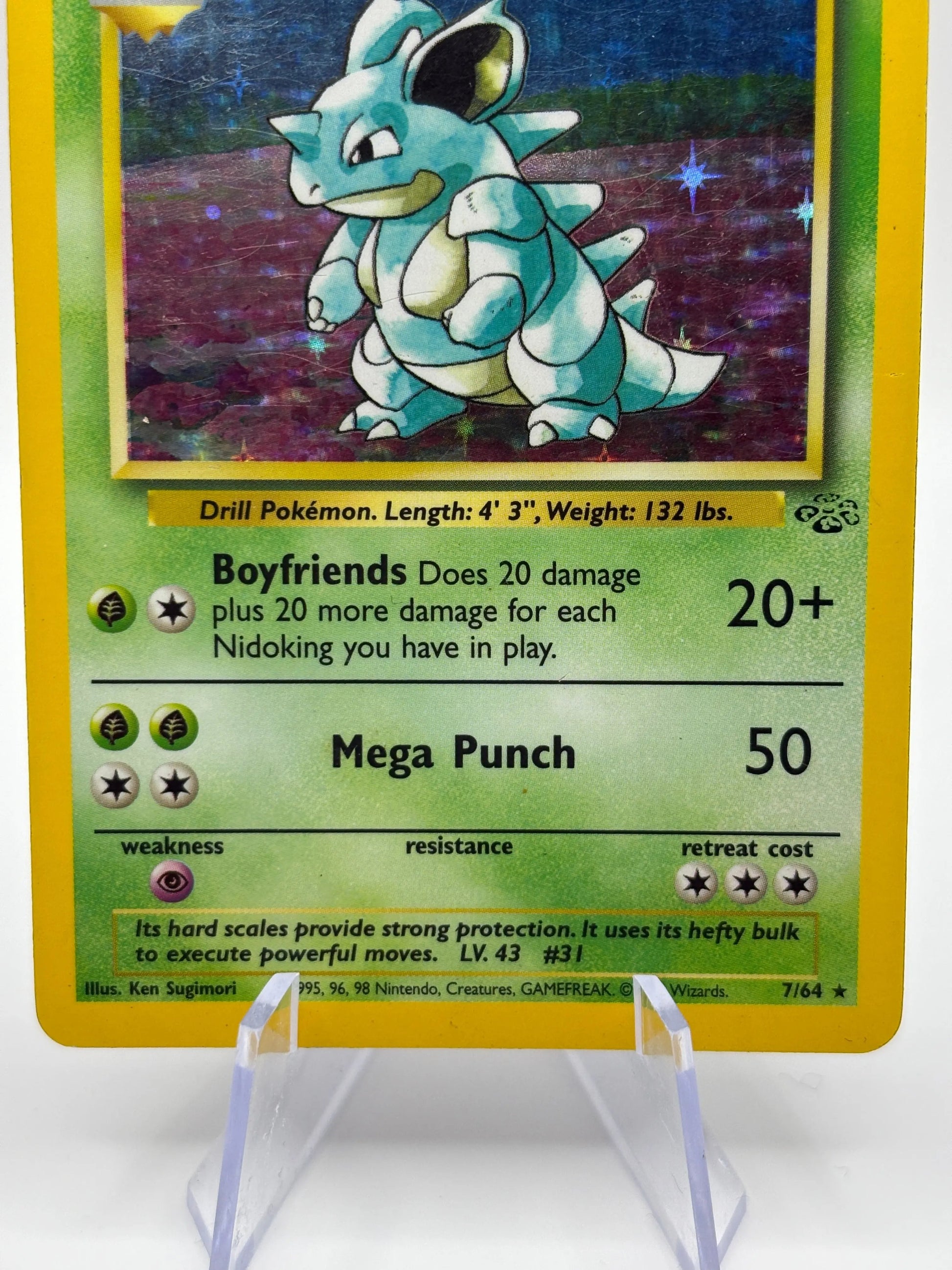 Pokemon TCG Jungle - Nidoqueen 7/64 Rare Holo MP FRENLY BRICKS - Open 7 Days