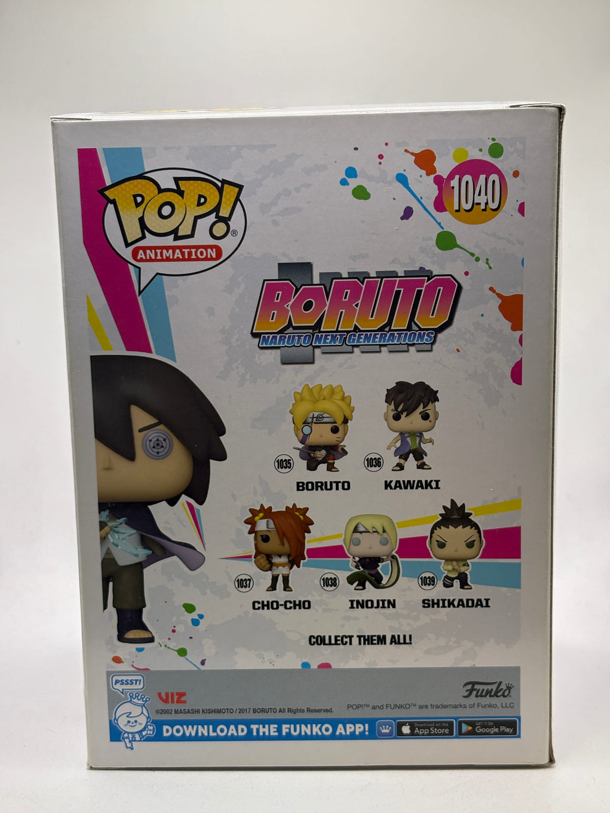 Funko POP! Animation Boruto #1040 Sasuke Limited Glow Chase SE image 3