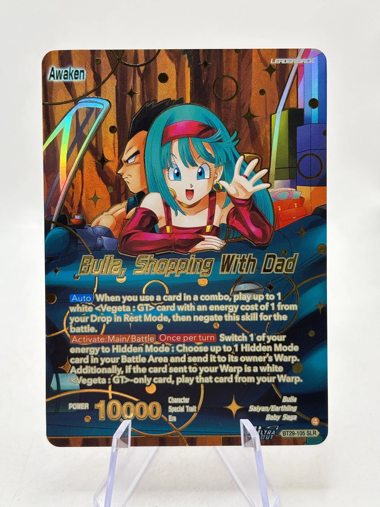 Dragon Ball Super Masters - Bulla, Shopping with Dad BT29-105 SLR FRENLY BRICKS - Open 7 Days
