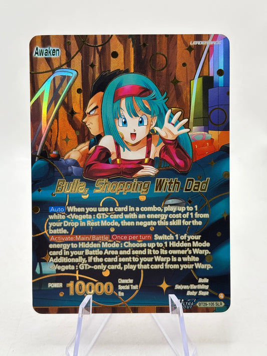 Dragon Ball Super Masters - Bulla, Shopping with Dad BT29-105 SLR FRENLY BRICKS - Open 7 Days