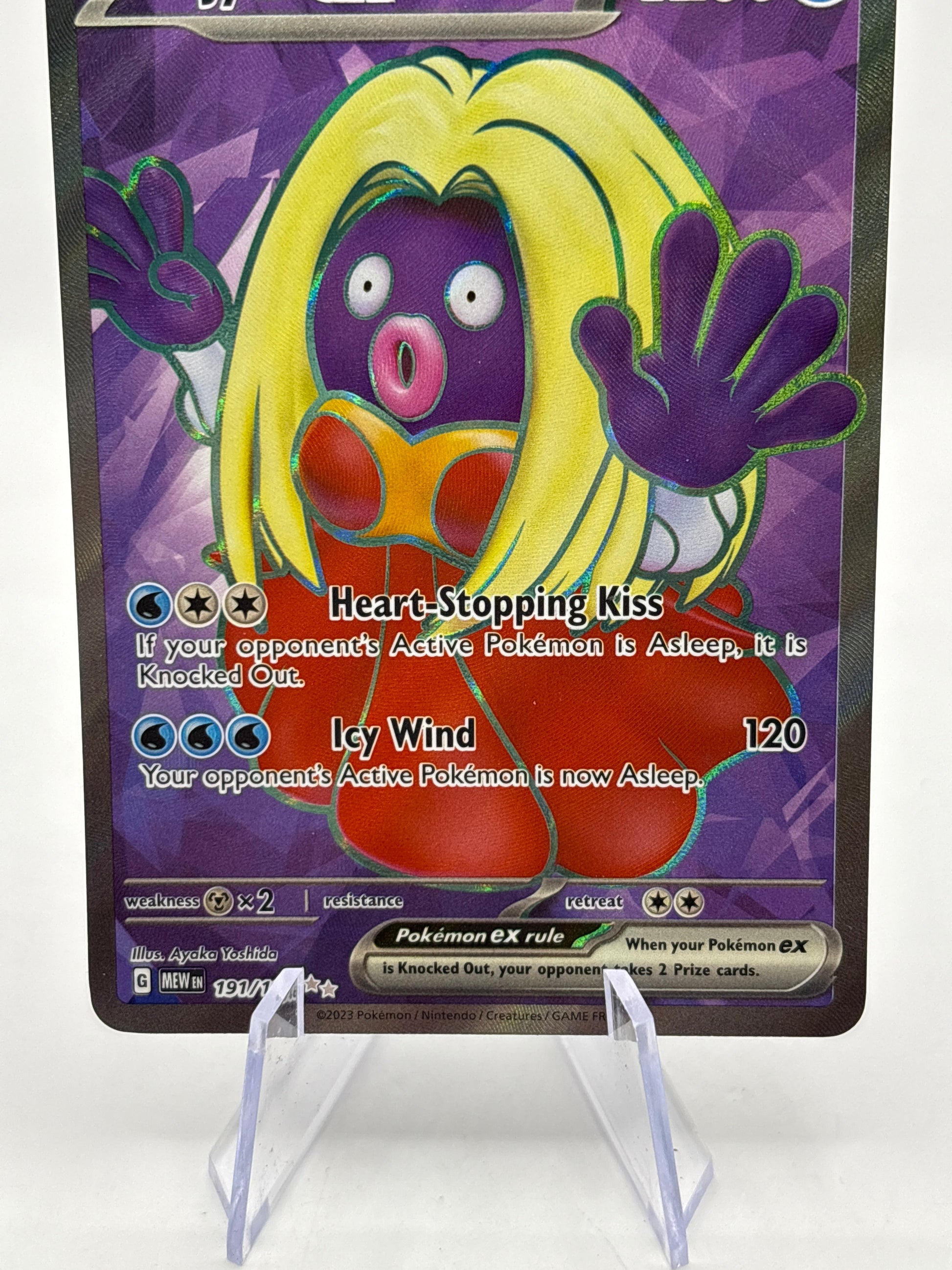Pokemon TCG 151 MEW - Jynx EX 191/165 Full Art Secret Rare NM FRENLY BRICKS - Open 7 Days