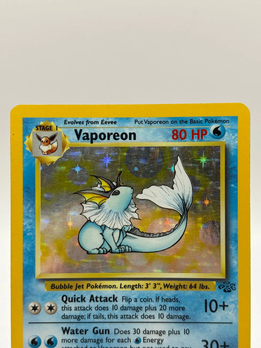 Pokemon TCG Jungle Unlimited - Vaporeon 12/64 Rare Holo Moderately Played FRENLY BRICKS - Open 7 Days