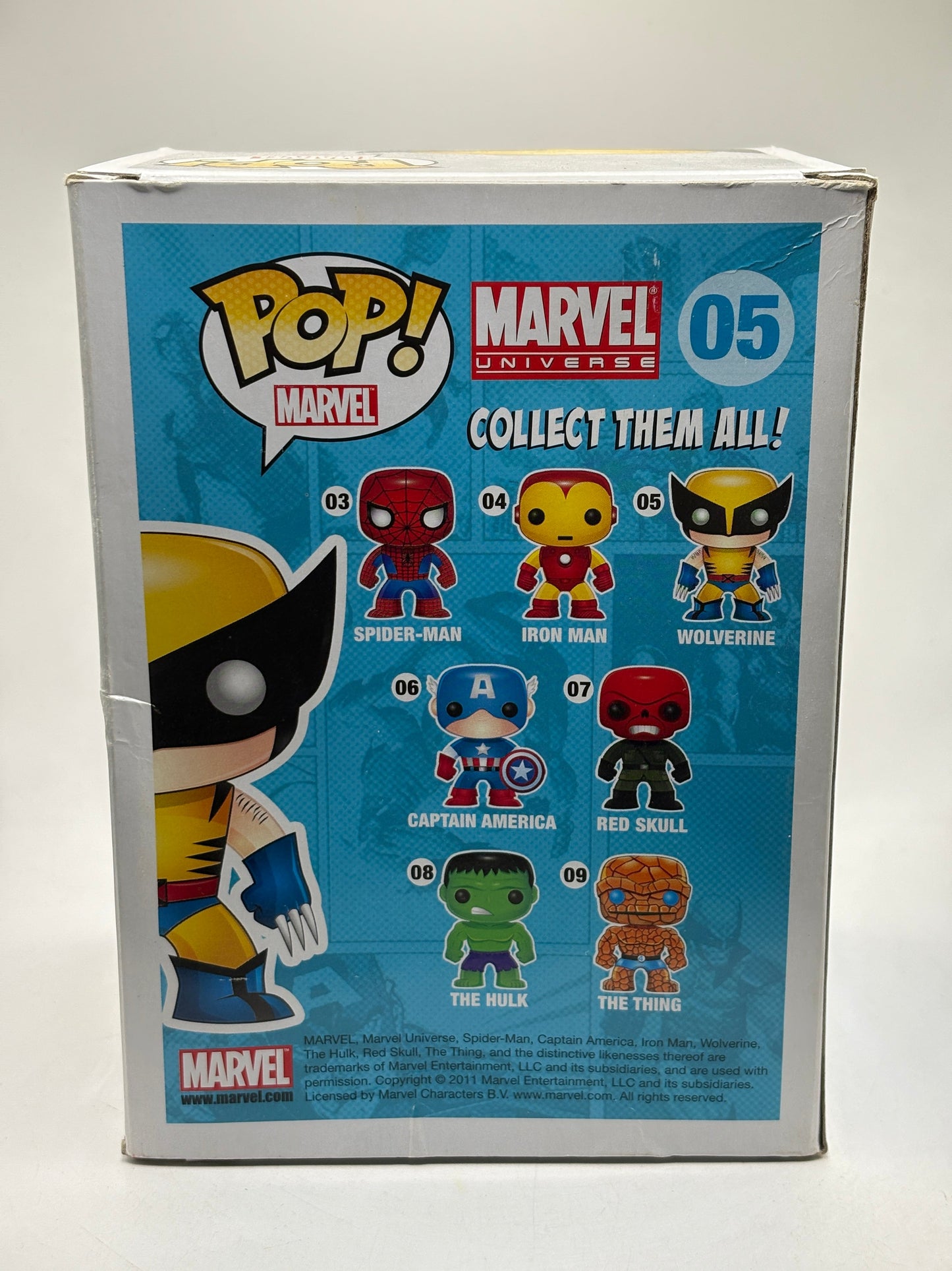 Funko POP! Marvel Universe #05 Wolverine Vinyl Bobble Head *Box Damage FRENLY BRICKS - Open 7 Days