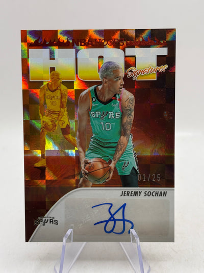 2023-24 Panini Hoops Hot Signatures #HS-SOC Jeremy Sochan 01/25 Auto