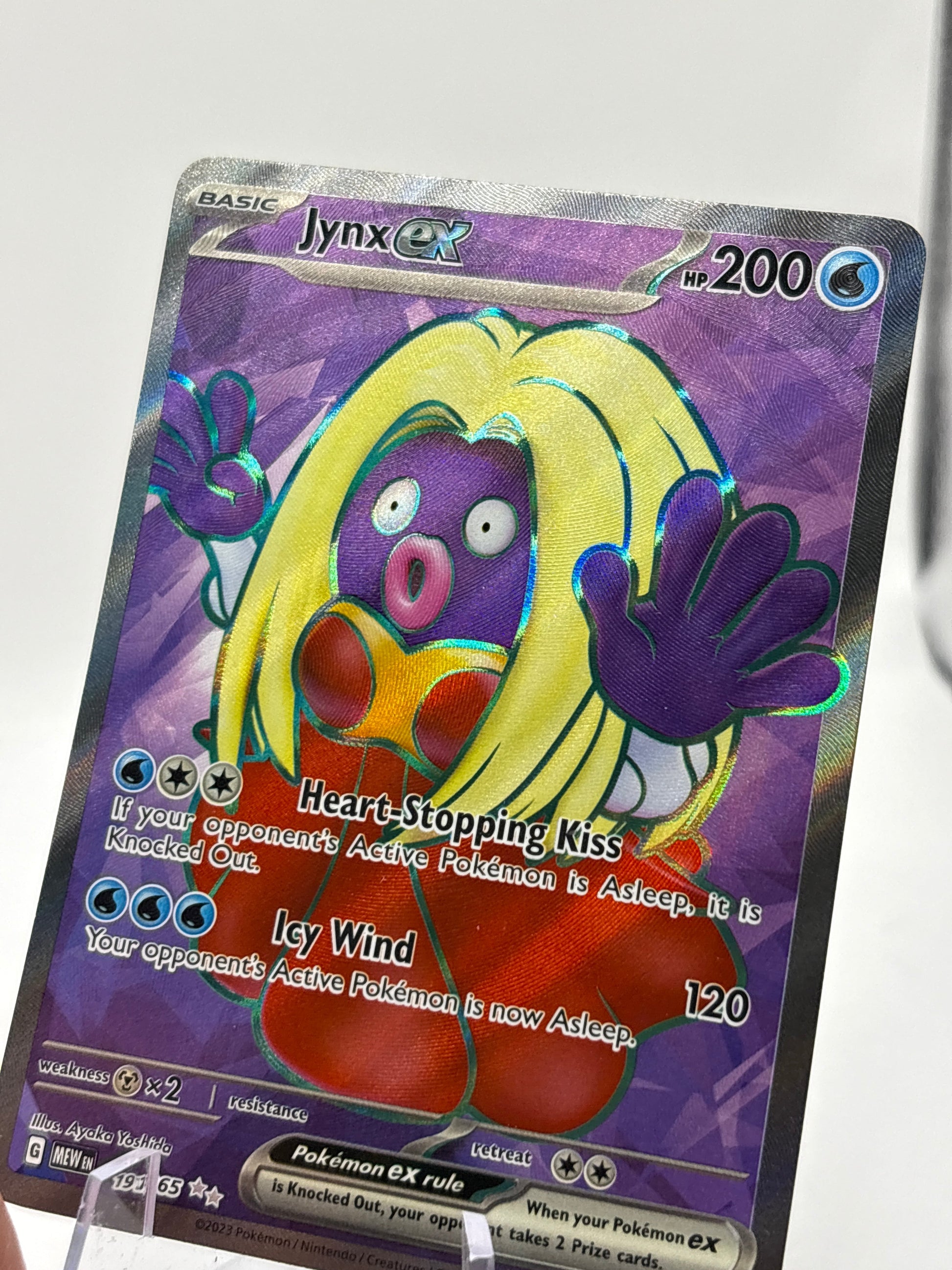 Pokemon TCG 151 MEW - Jynx EX 191/165 Full Art Secret Rare NM FRENLY BRICKS - Open 7 Days