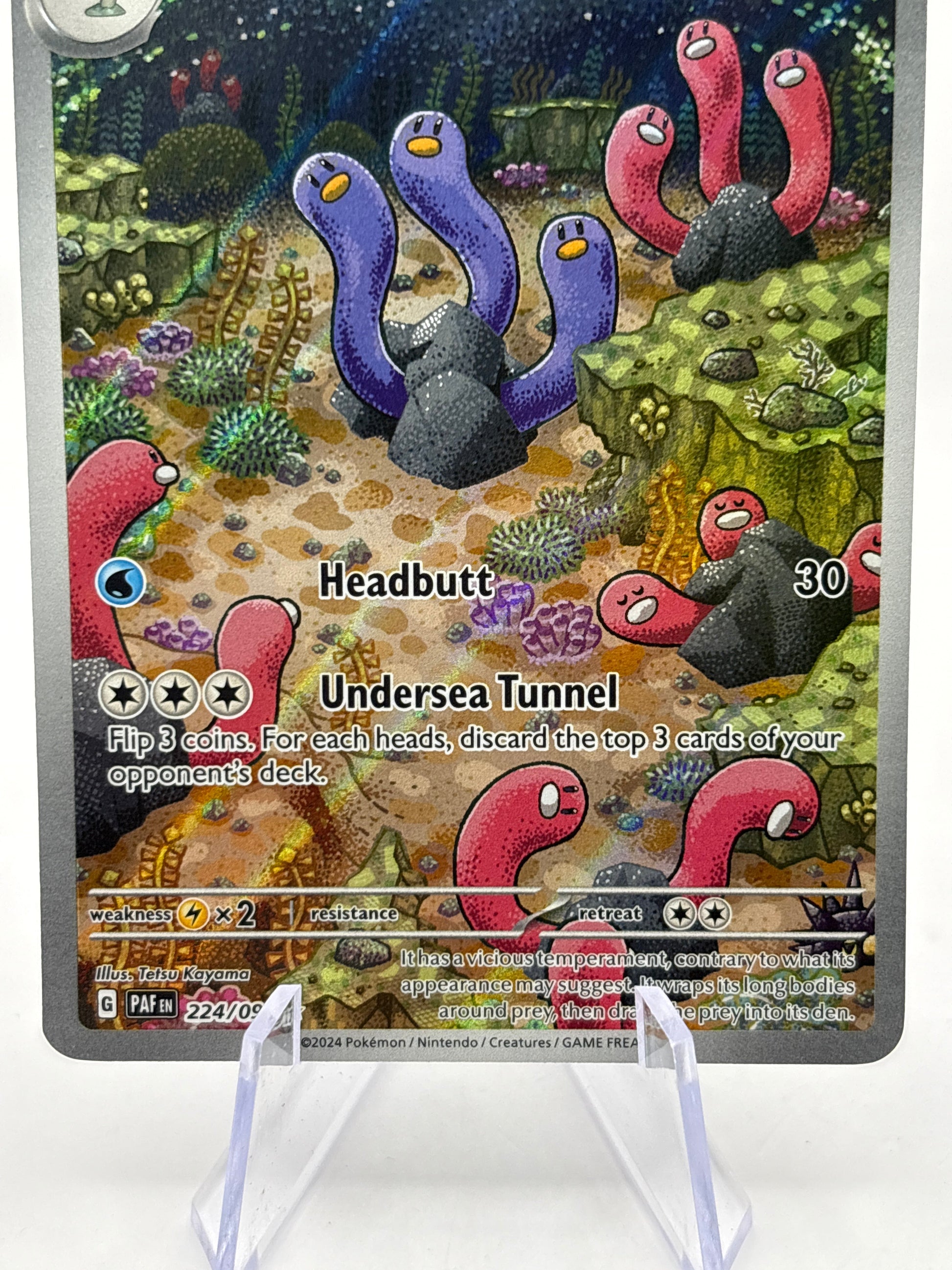 Pokemon TCG Paldaen Fates - Wugtrio 224/091 Illustration Rare NM FRENLY BRICKS - Open 7 Days