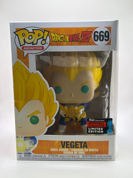 Funko POP! Animation Dragon Ball Z #669 Vegeta 2019 Fall Convention