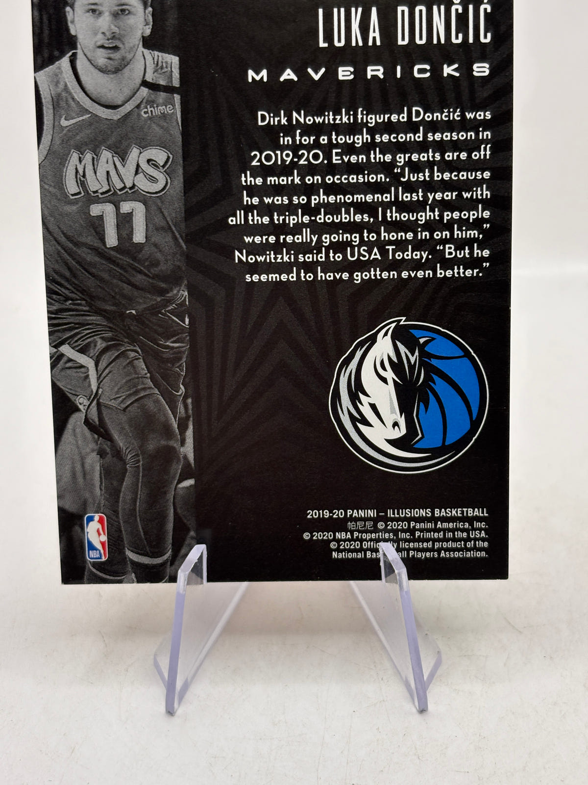 2019-20 Panini Illusions #134 Luka Doncic Mavericks Orange image 4
