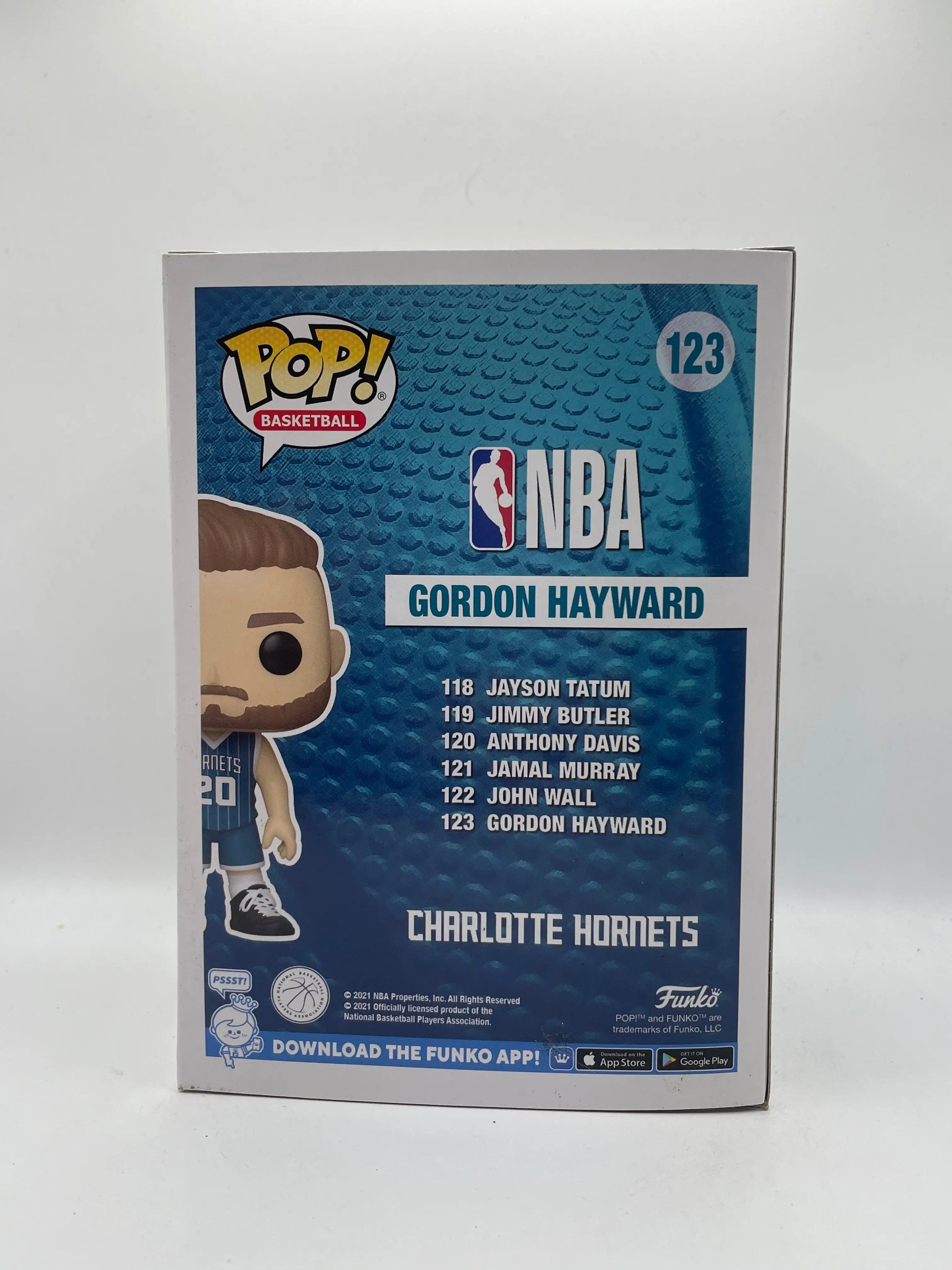 Funko POP! Basketball charlotte #123 Gordon Hayward FRENLY BRICKS - Open 7 Days