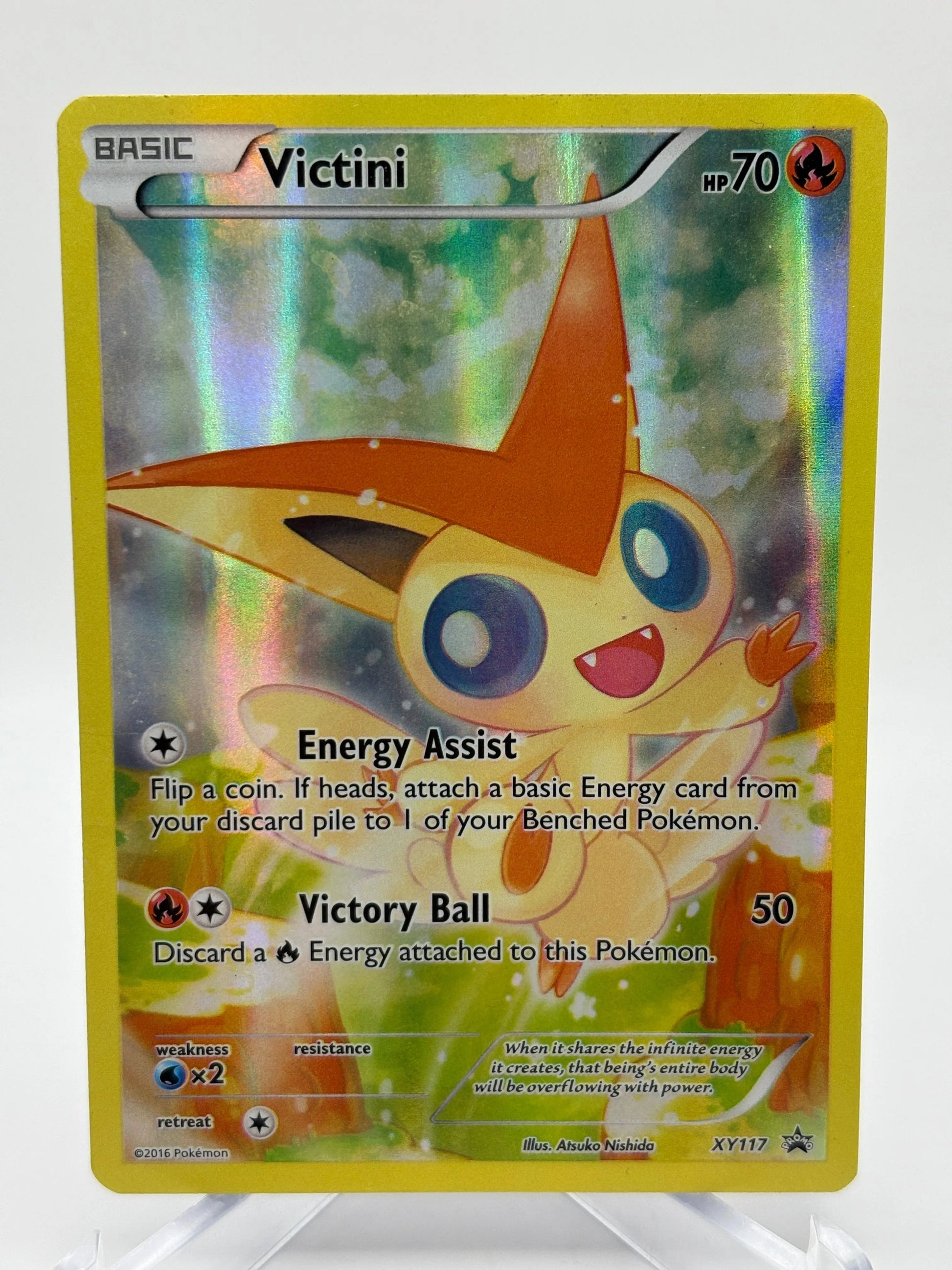 Pokemon TCG Black Star Promo - Victini XY117 Full Art Promo MP See pics FRENLY BRICKS - Open 7 Days