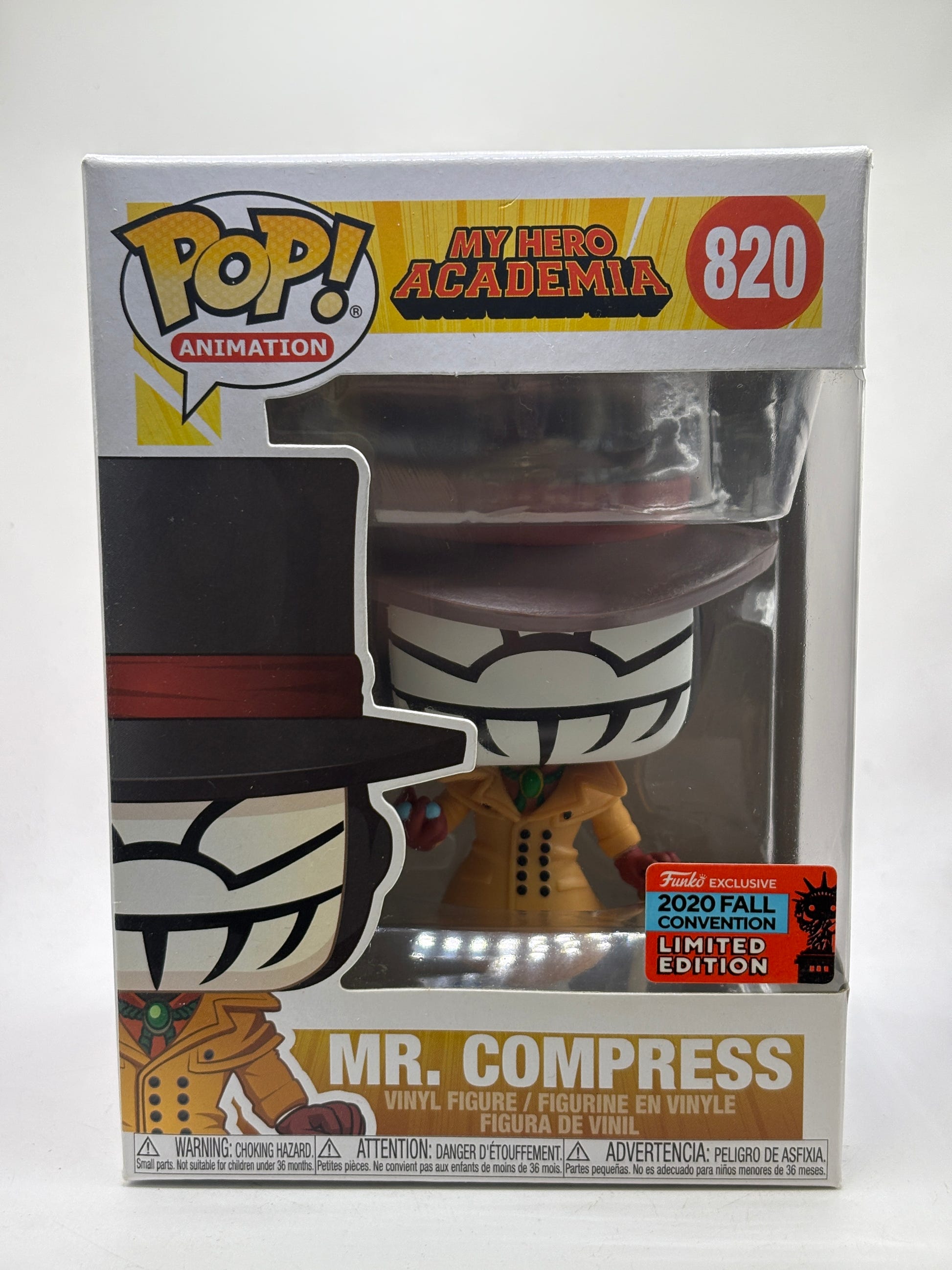 Funko POP! Animation My Hero Academia #820 Mr. Compress 2020 Fall image 1