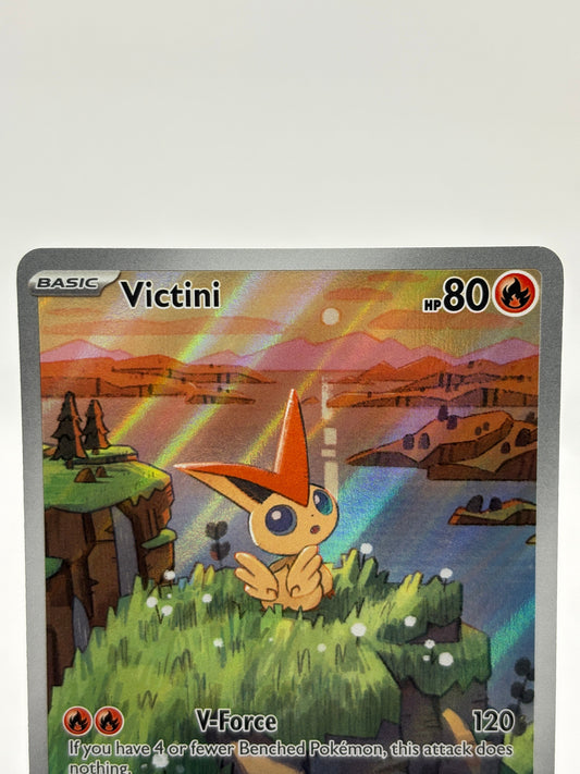 Pokemon TCG SVP Promos - Victini SVP208 Black Star Promo Illustration Rare NM FRENLY BRICKS - Open 7 Days