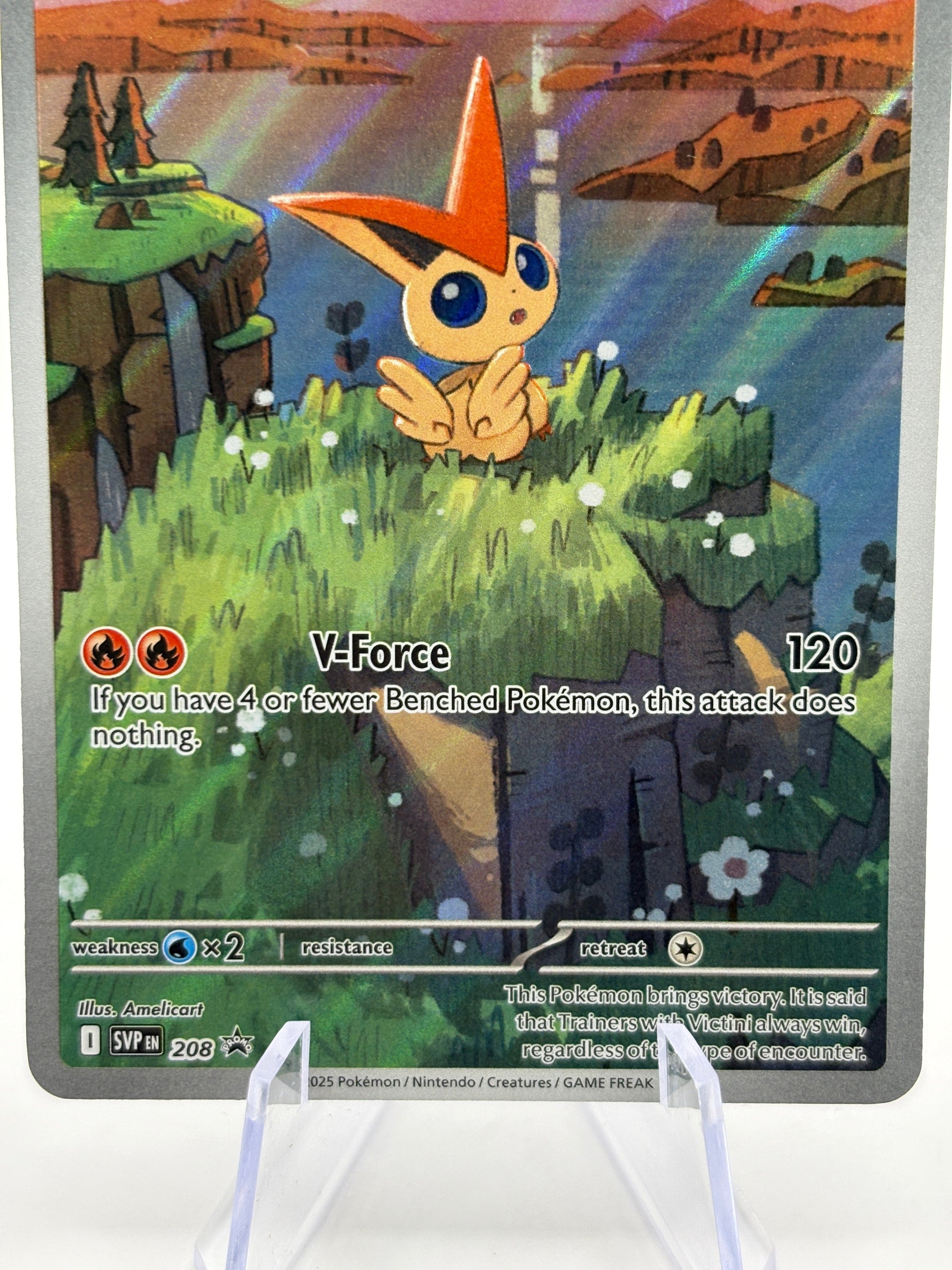 Pokemon TCG SVP Promos - Victini SVP208 Black Star Promo Illustration Rare NM FRENLY BRICKS - Open 7 Days