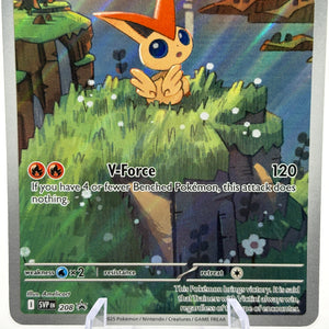 Pokemon TCG SVP Promos - Victini SVP208 Black Star Promo Illustration Rare NM FRENLY BRICKS - Open 7 Days