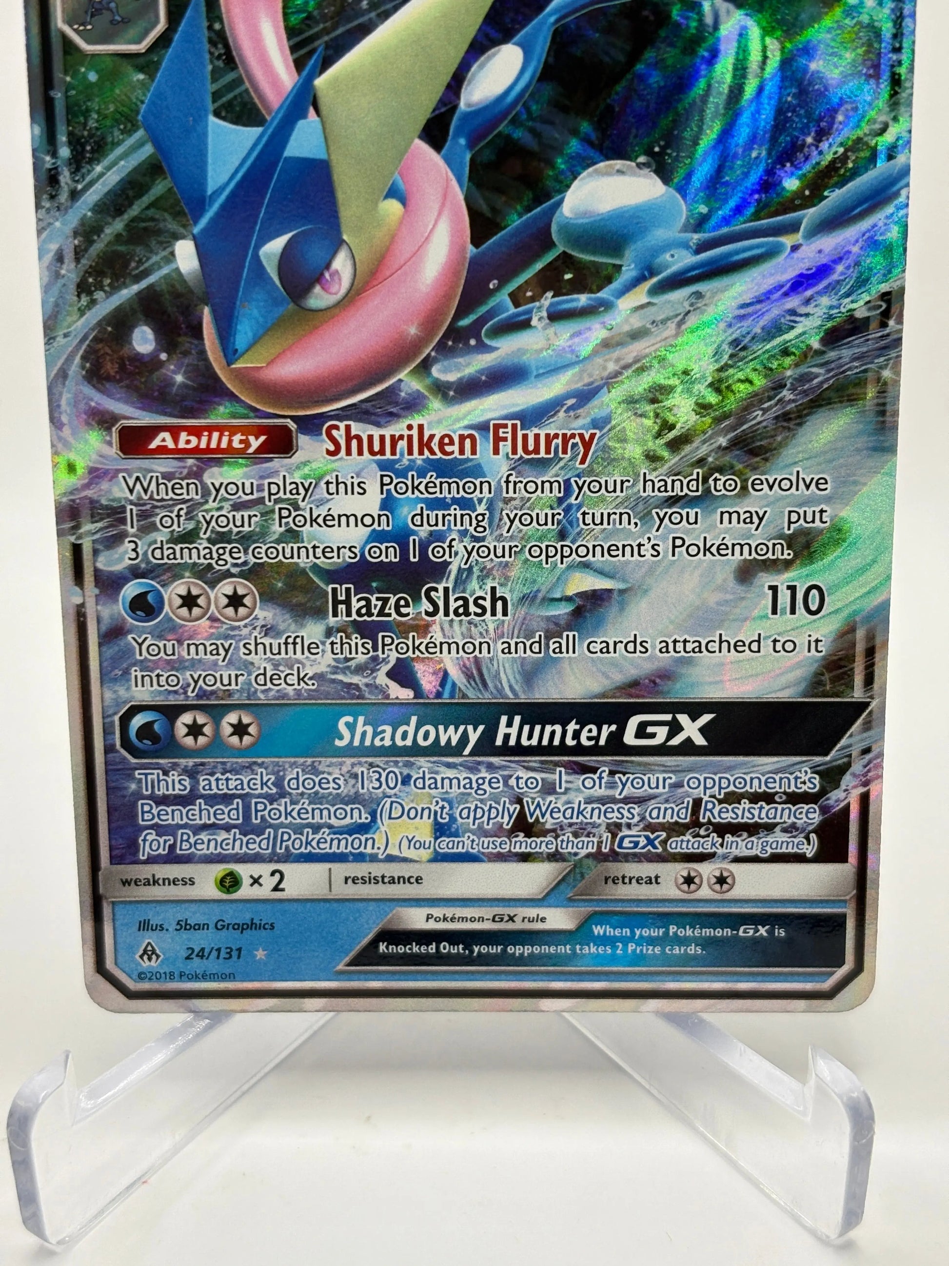Pokemon TCG 2018 Forbidden Light - Greninja GX 24/131 LP FRENLY BRICKS - Open 7 Days