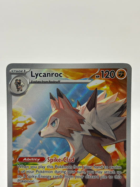 Pokemon TCG Journey Together - Lycanroc 166/159 LP Illustration Rare FRENLY BRICKS - Open 7 Days