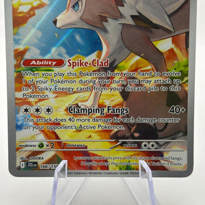 Pokemon TCG Journey Together - Lycanroc 166/159 LP Illustration Rare FRENLY BRICKS - Open 7 Days