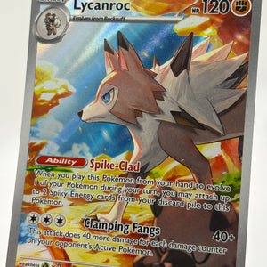 Pokemon TCG Journey Together - Lycanroc 166/159 LP Illustration Rare FRENLY BRICKS - Open 7 Days