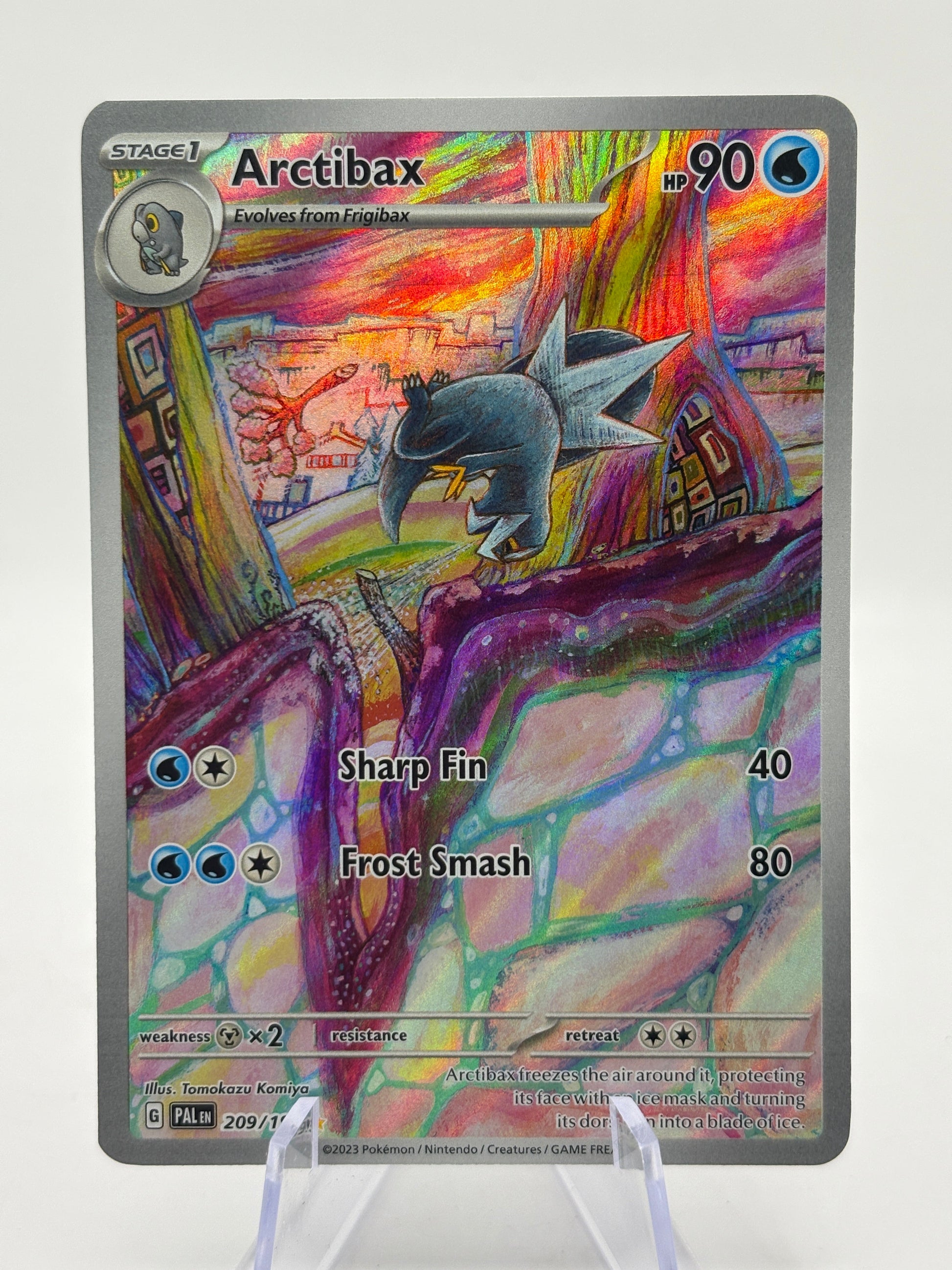 Pokemon TCG Paldae Evolved - Arctibax 209/193 Illustration Rare NM FRENLY BRICKS - Open 7 Days