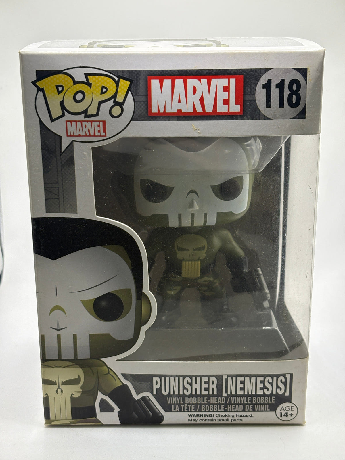 Funko POP! Marvel #118 Punisher [Nemesis] Vinyl Bobble Head image 1