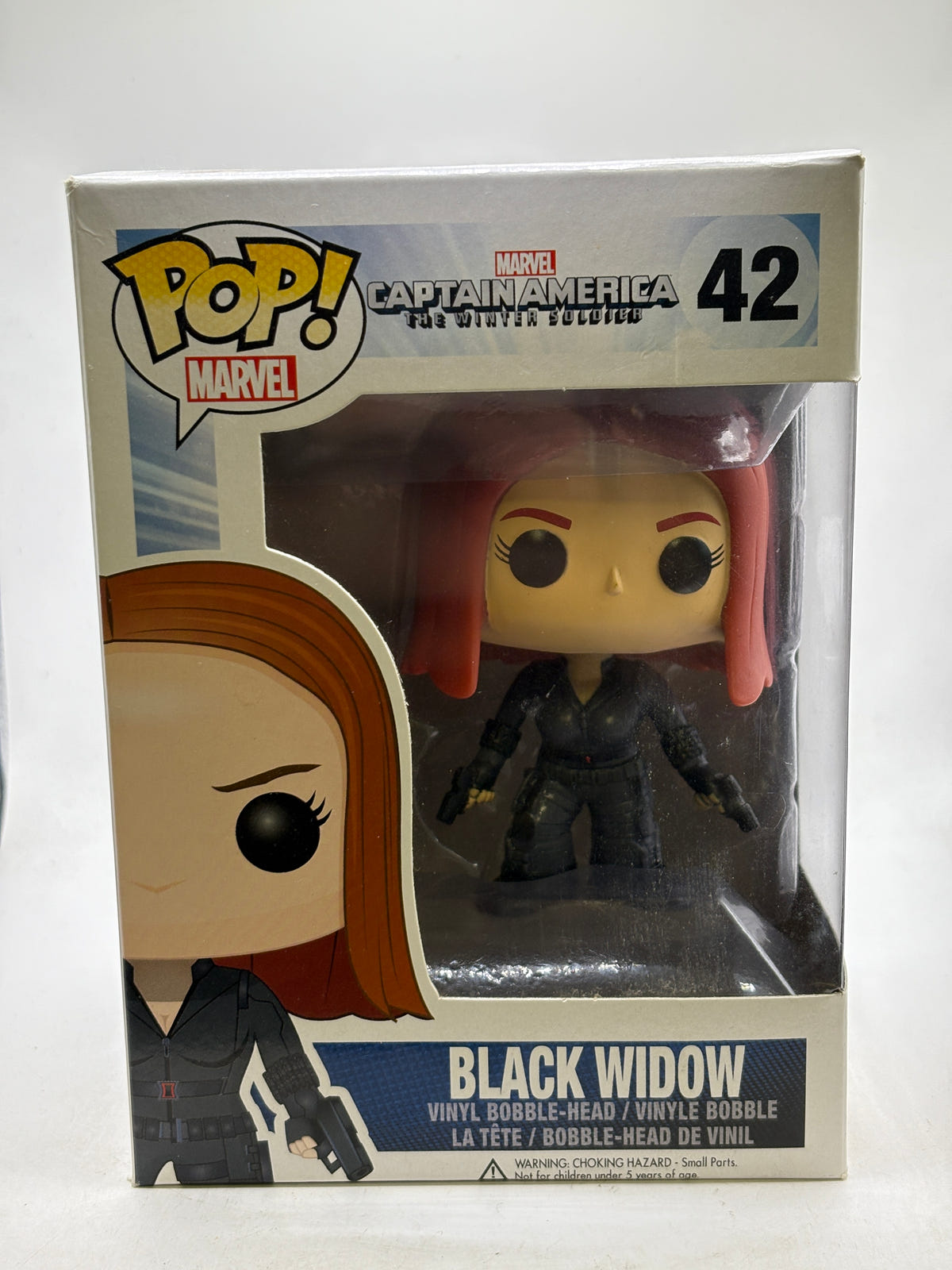 Funko POP! Marvel Captain America #42 Black Widow Vinyl Bobble Head image 1
