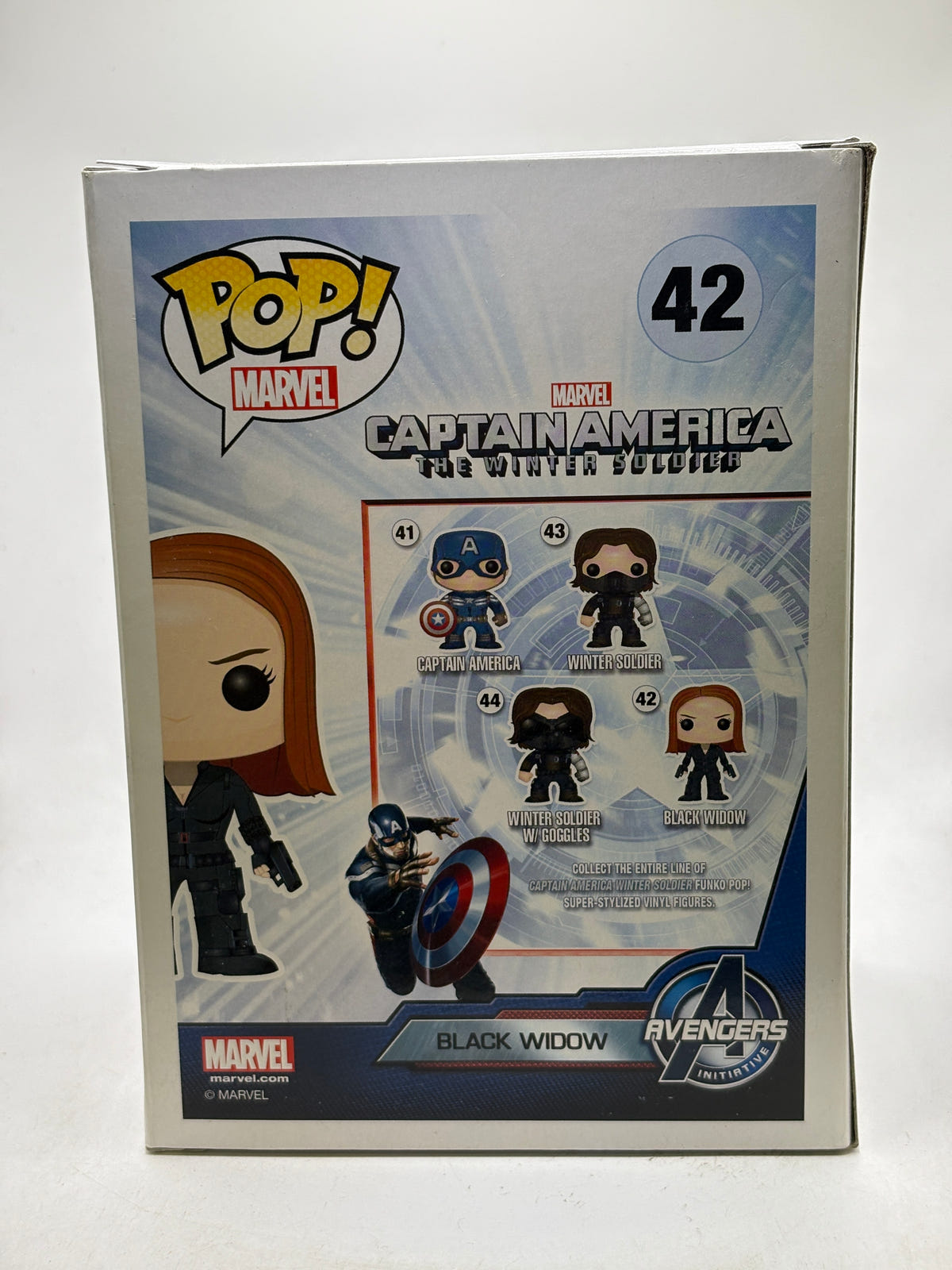 Funko POP! Marvel Captain America #42 Black Widow Vinyl Bobble Head image 3