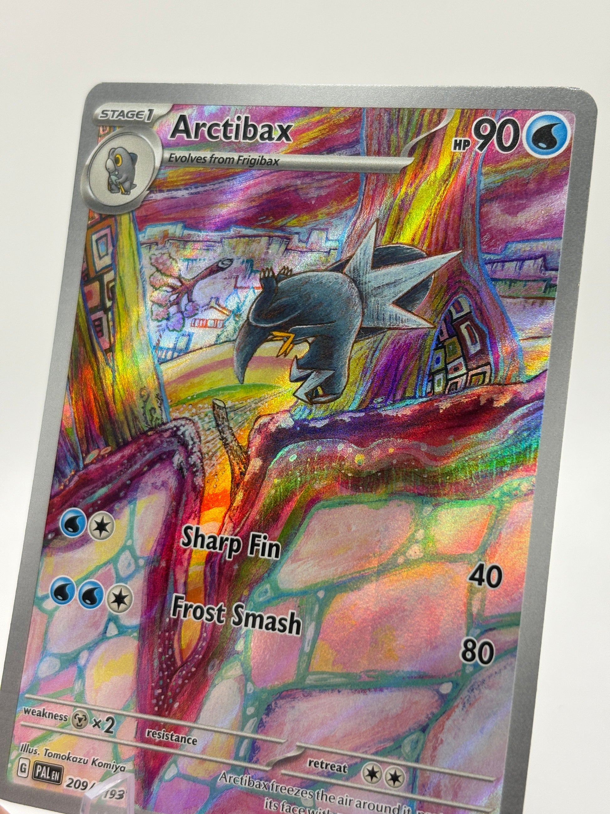 Pokemon TCG Paldae Evolved - Arctibax 209/193 Illustration Rare NM FRENLY BRICKS - Open 7 Days