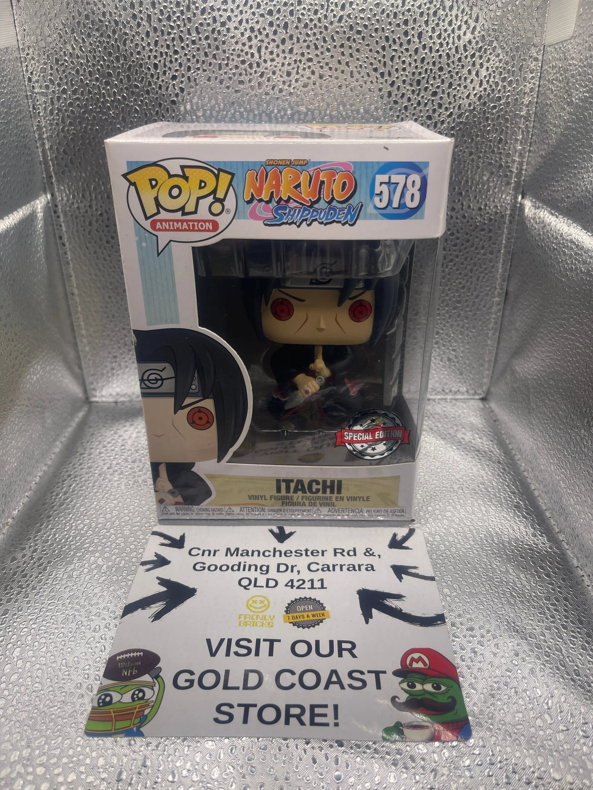 Funko Pop Naruto Shippuden  Exclusive : Itachi #578 Special Edition FRENLY BRICKS - Open 7 Days