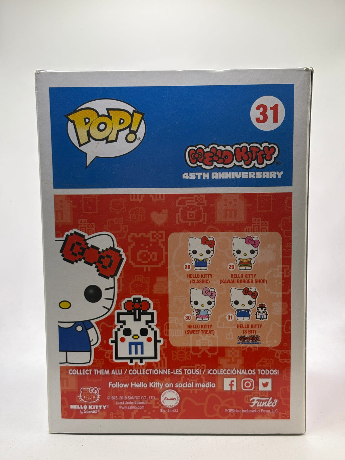 Funko POP! Hello Kitty #31 Hello Kitty (8 Bit) Limited Chase image 3
