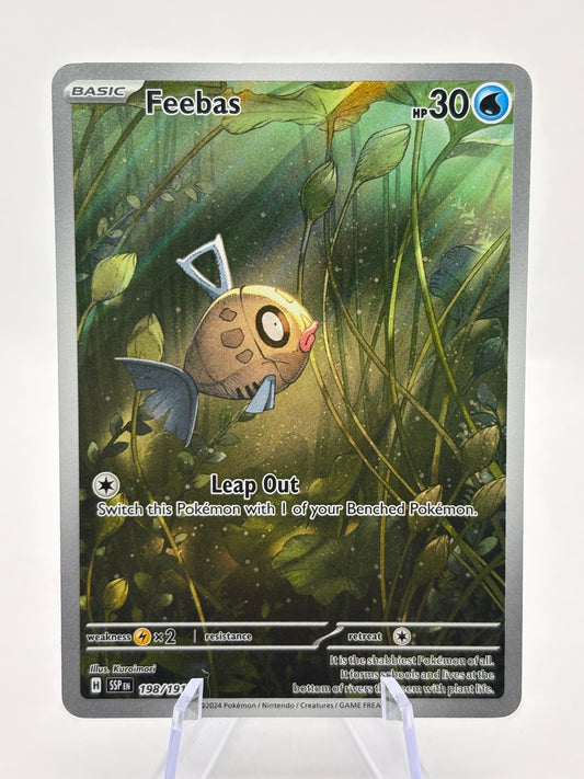 Pokemon TCG Surging Sparks - Feebas 198/191 Illustration Rare NM FRENLY BRICKS - Open 7 Days