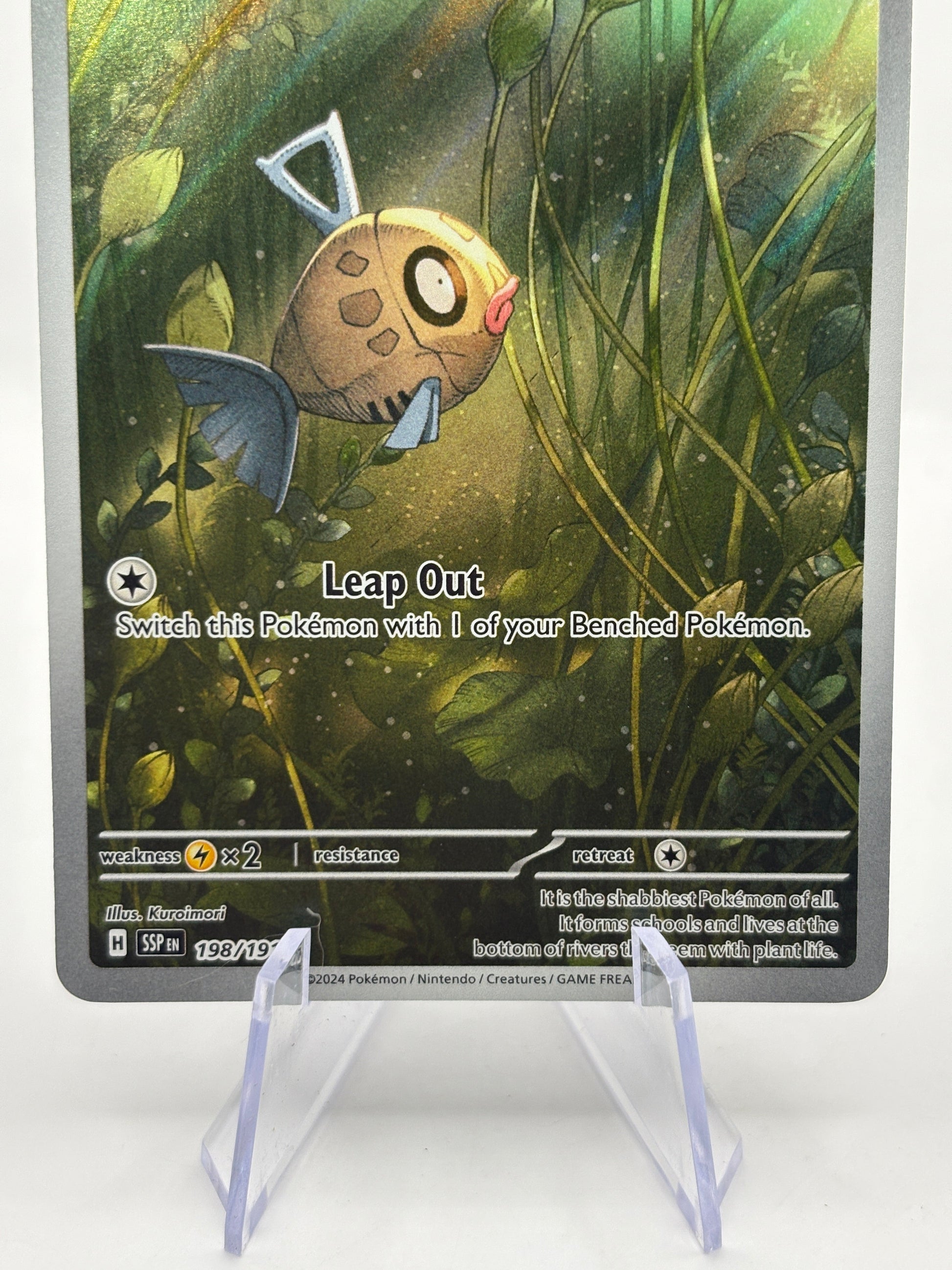 Pokemon TCG Surging Sparks - Feebas 198/191 Illustration Rare NM FRENLY BRICKS - Open 7 Days