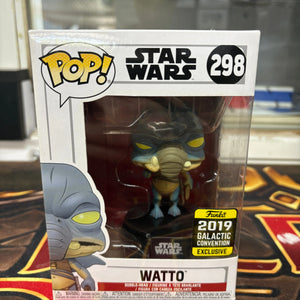 Funko Pop Star Wars #298 - Watto - 2019 Galactic Con Exclusive FRENLY BRICKS - Open 7 Days